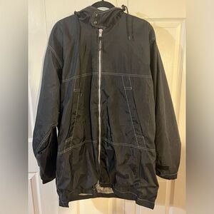 Go Pak Pakology Raincoat Black Unisex Folds Into Bag With Adjustable Strap (M)